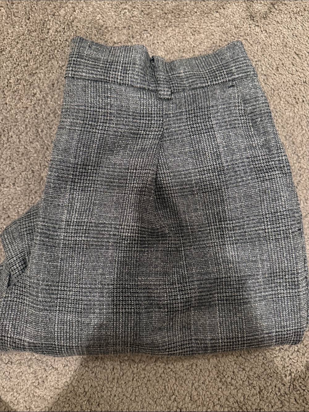 LOFT Black & Gray Plaid Women's Dress Pants